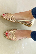 Eleonora | Golden Sandals