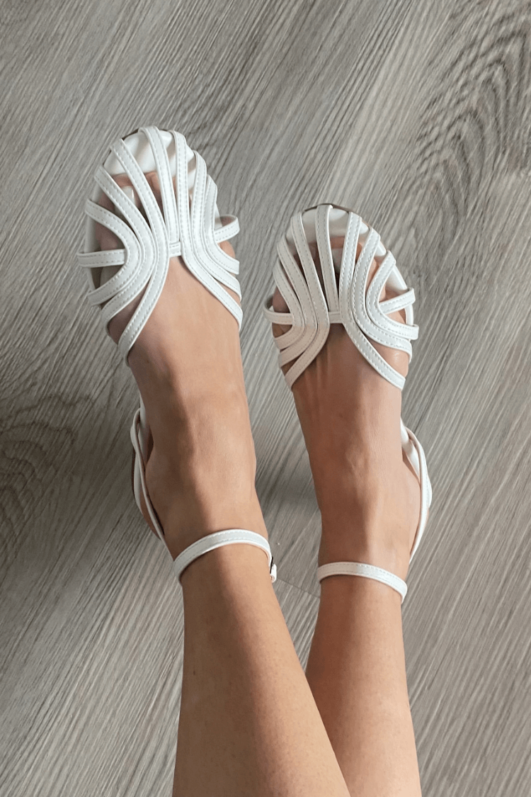Vittoria | Golden Jewelled Sandals