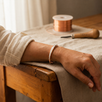 Lucia & Mila Copper Bracelet - White Vein