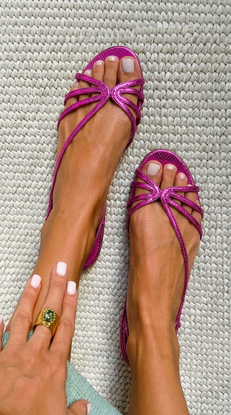 Ginevra | Golden Luminous Elegance Sandals