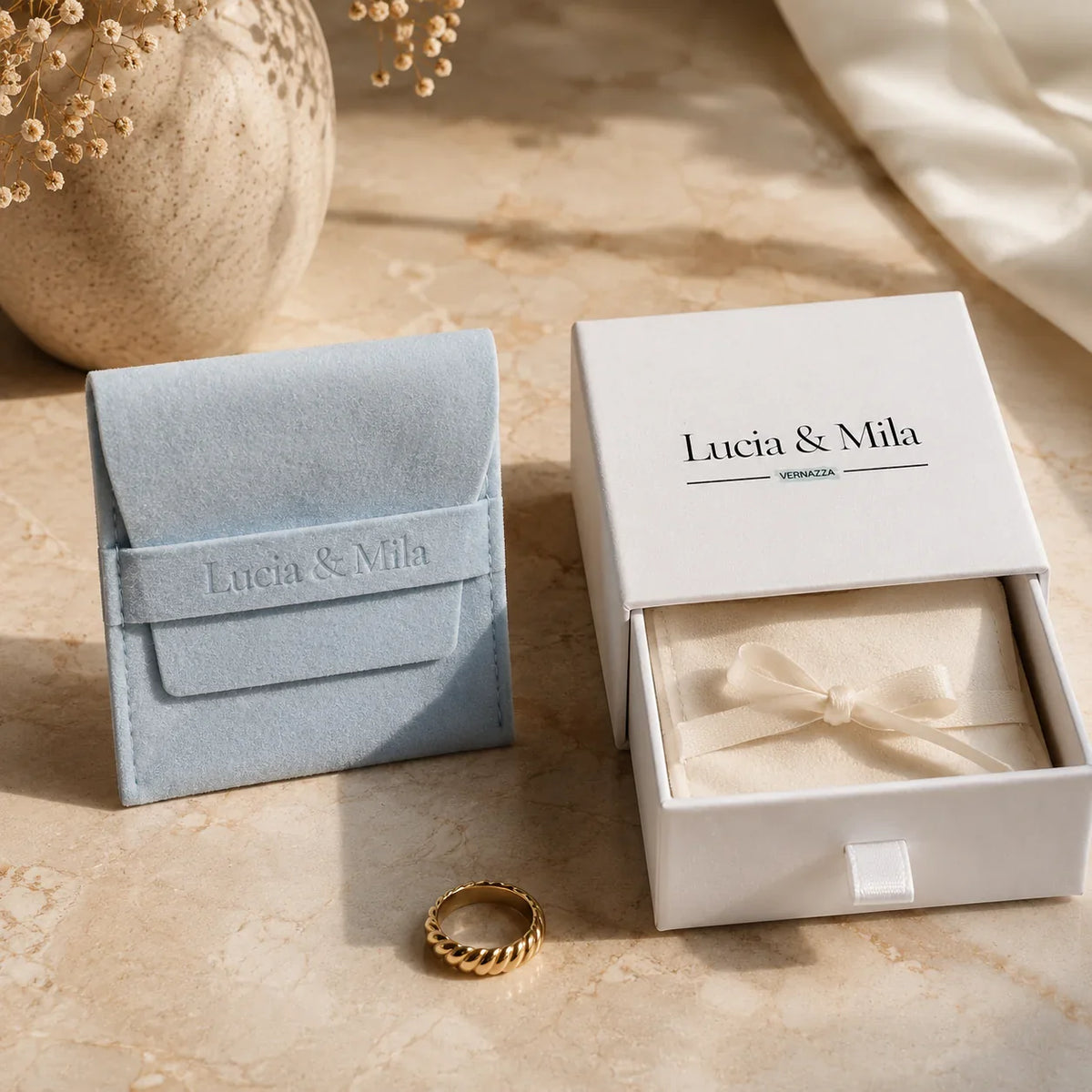 Sada měděných šperků Uzel