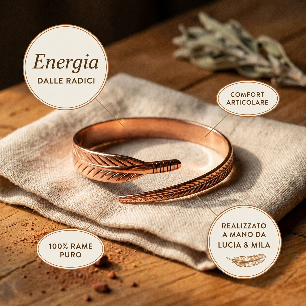 Lucia & Mila Copper Bracelet - Roots
