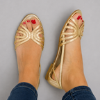 Eleonora | Golden Sandals