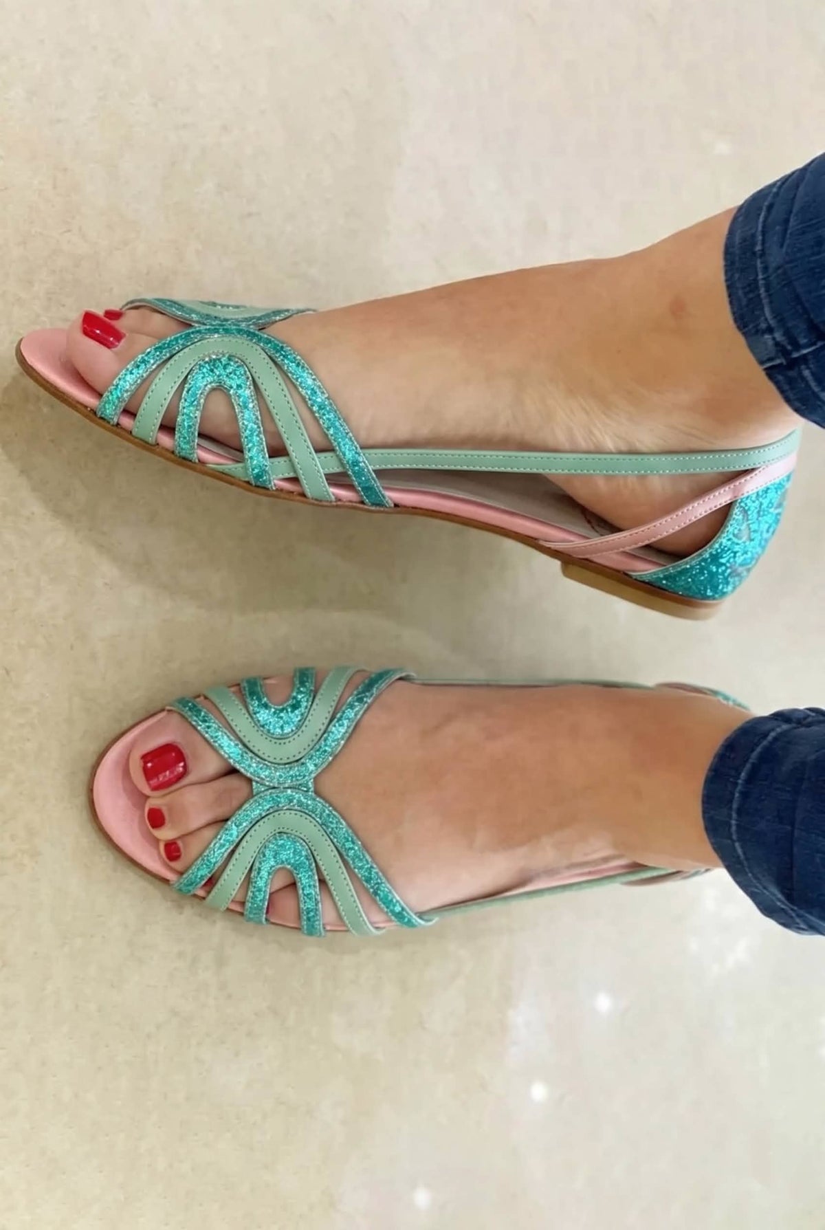 Eleonora | Golden Sandals