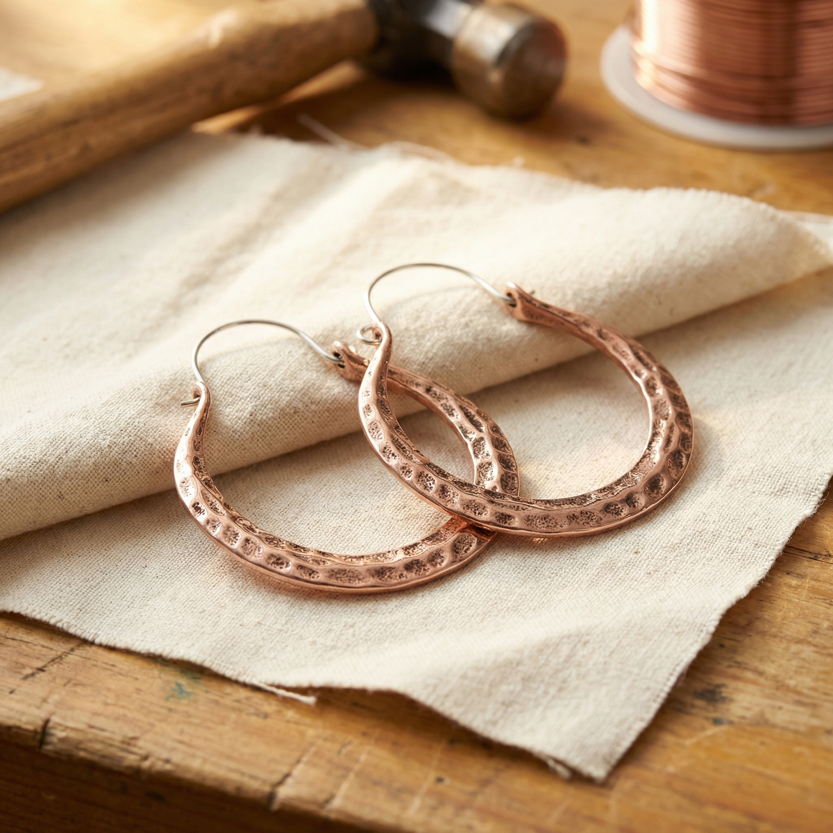 Lucia & Mila Copper Earrings - Ember