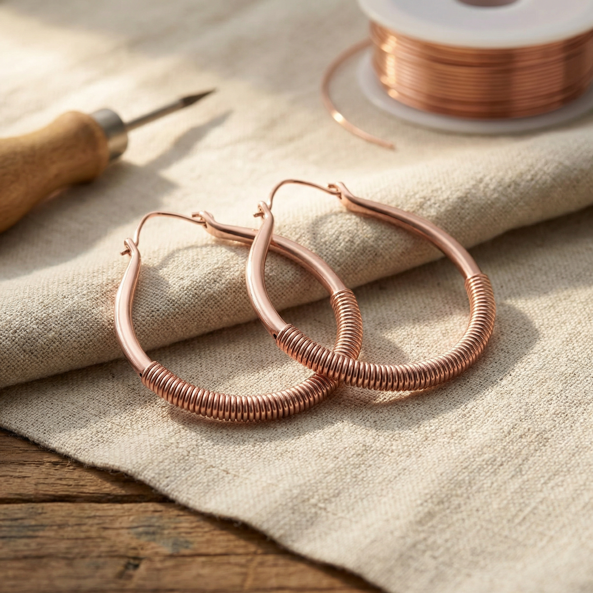 Lucia & Mila Copper Earrings - Creek