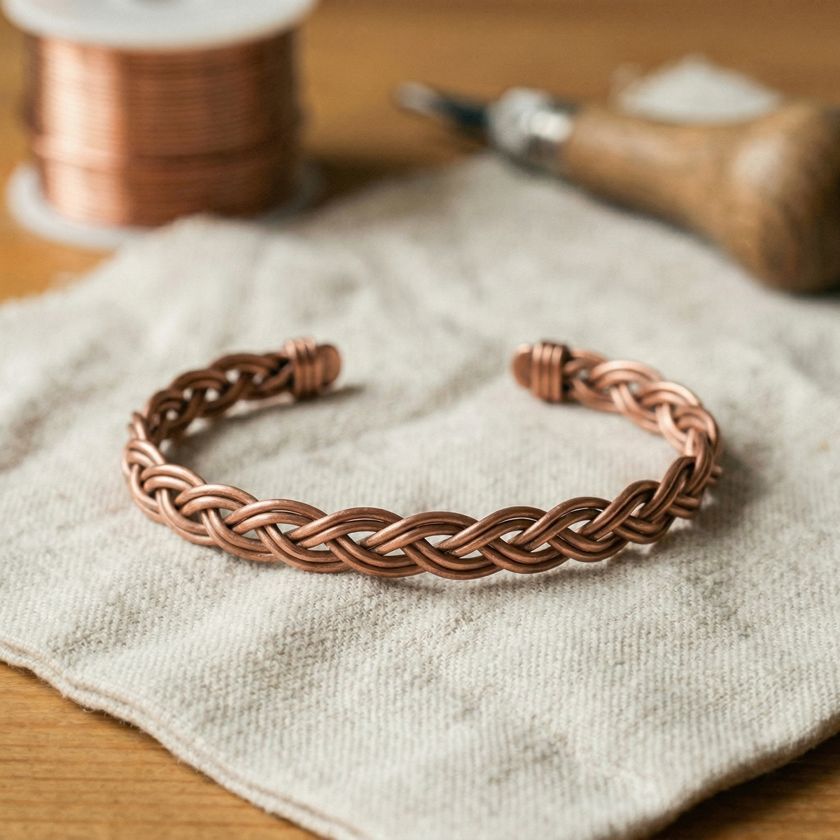 Lucia & Mila Copper Anklet - Ford