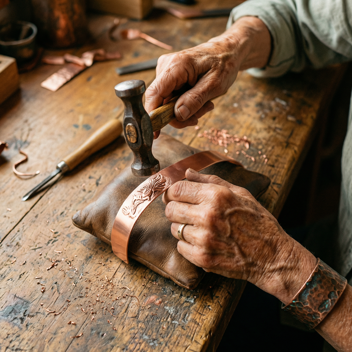 Lucia & Mila Copper Bracelet - Loam