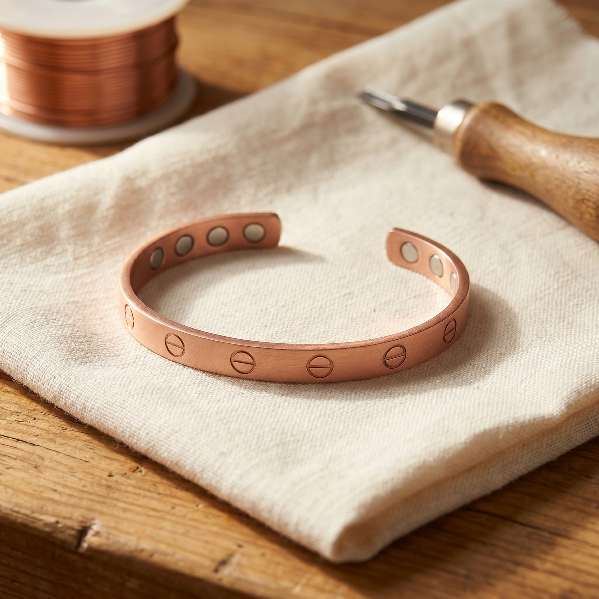 Lucia & Mila Copper Bracelet - Bolt