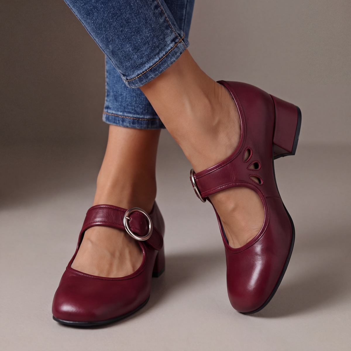 Josephine | Comfortable Leather Mary Jane Shoes