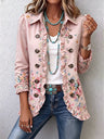 Maddalena | Floral Jacket with Ruffles and Buttons