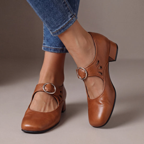 Josephine | Comfortable Leather Mary Jane Shoes